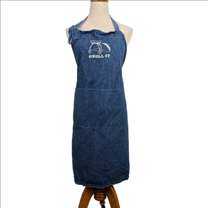 Denim Apron with Pockets 100% Cotton